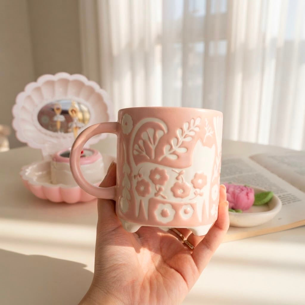 Cats Flowery Mug