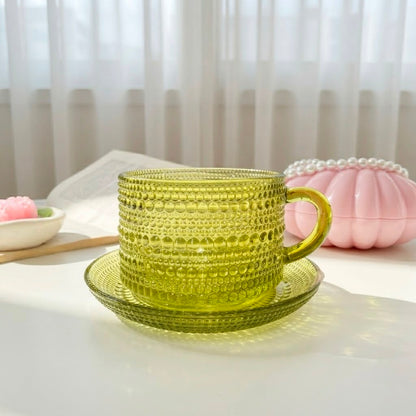 Large Dotted Glass Mug