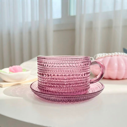 Large Dotted Glass Mug