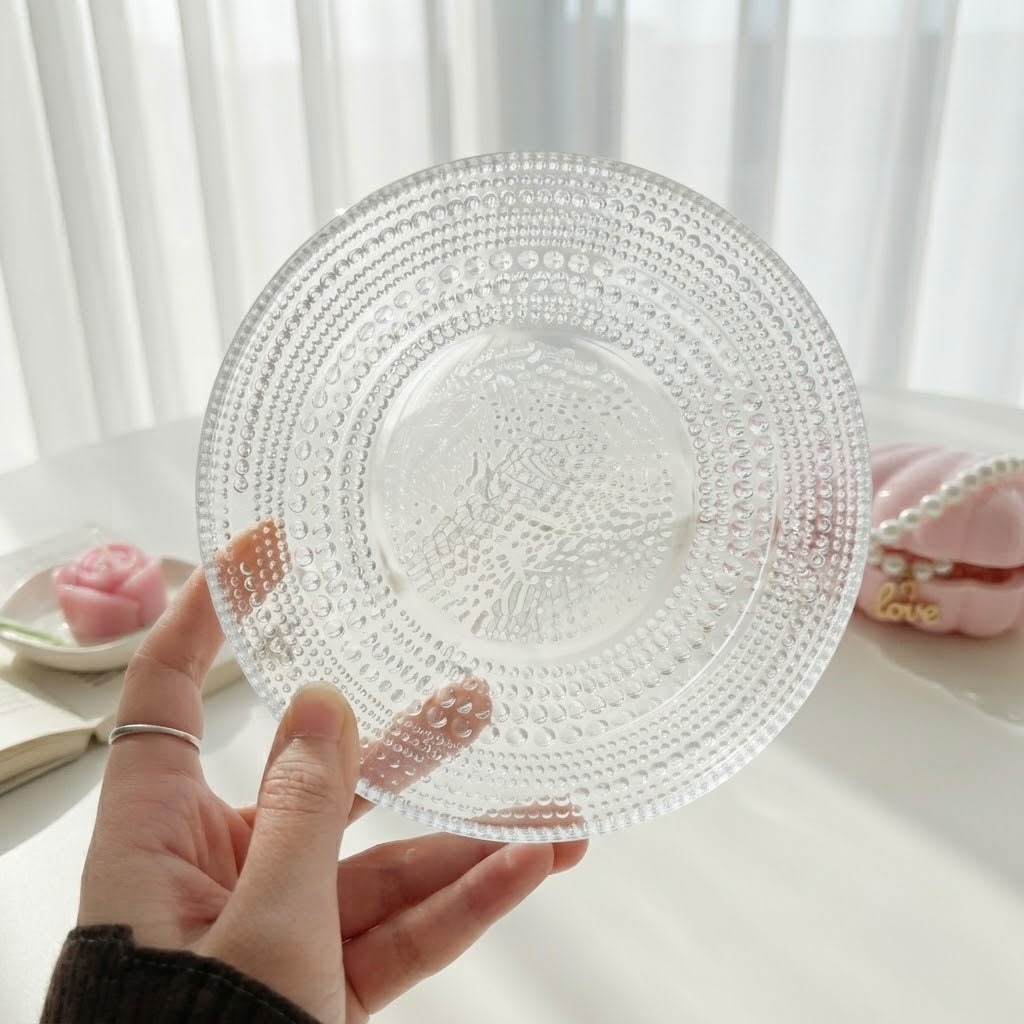 Large Dotted Glass Mug