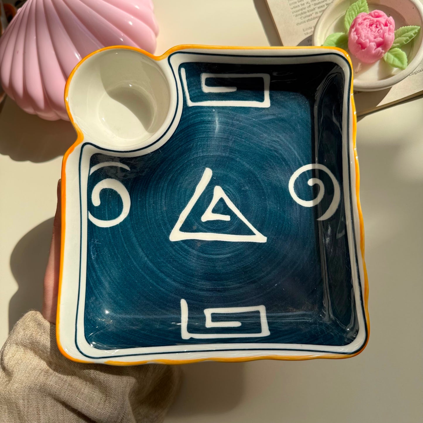 Navy Sauce Plate
