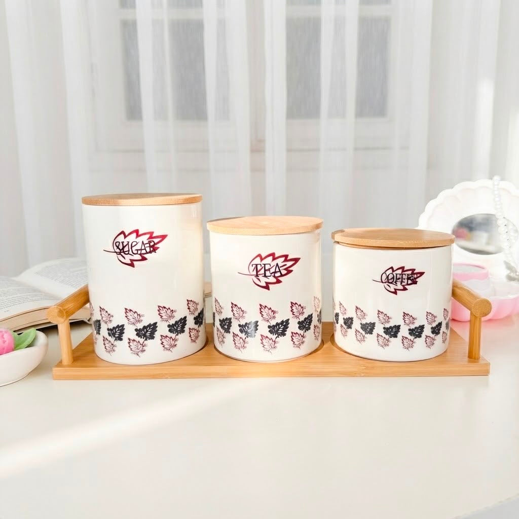 Floral Storage Canisters