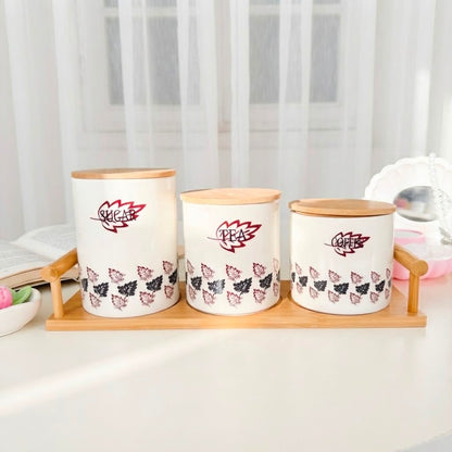 Floral Storage Canisters