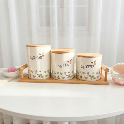 Floral Storage Canisters