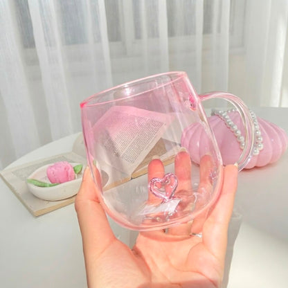 Glass Heart Mug