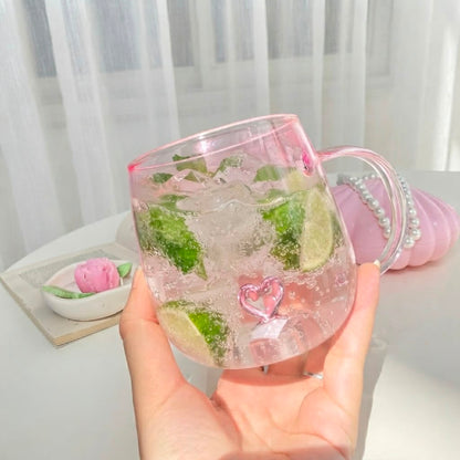 Glass Heart Mug