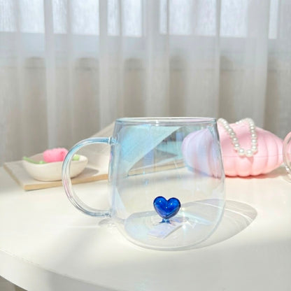 Glass Heart Mug