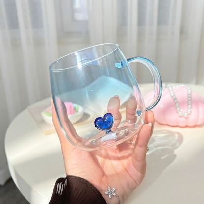 Glass Heart Mug