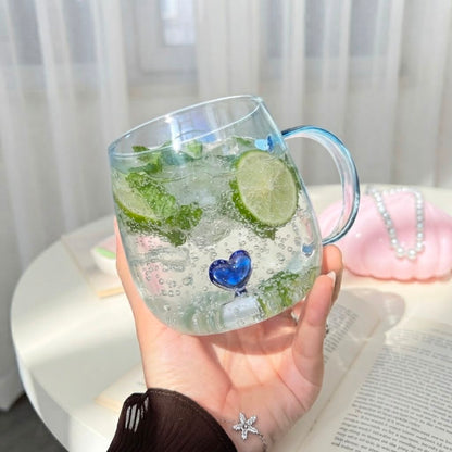 Glass Heart Mug