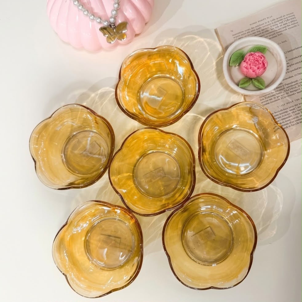 Flower Glass Bowls