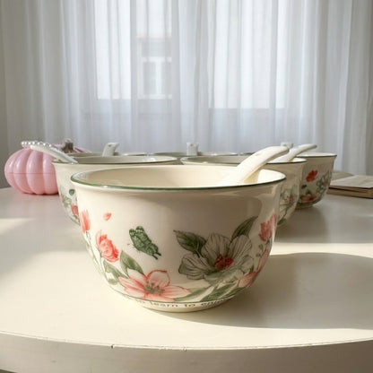 Floral Soup Bowl Set