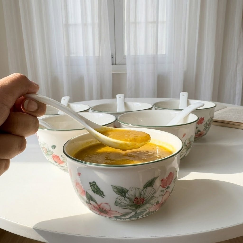 Floral Soup Bowl Set