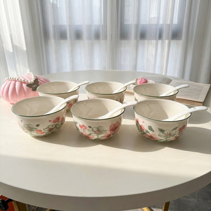 Floral Soup Bowl Set
