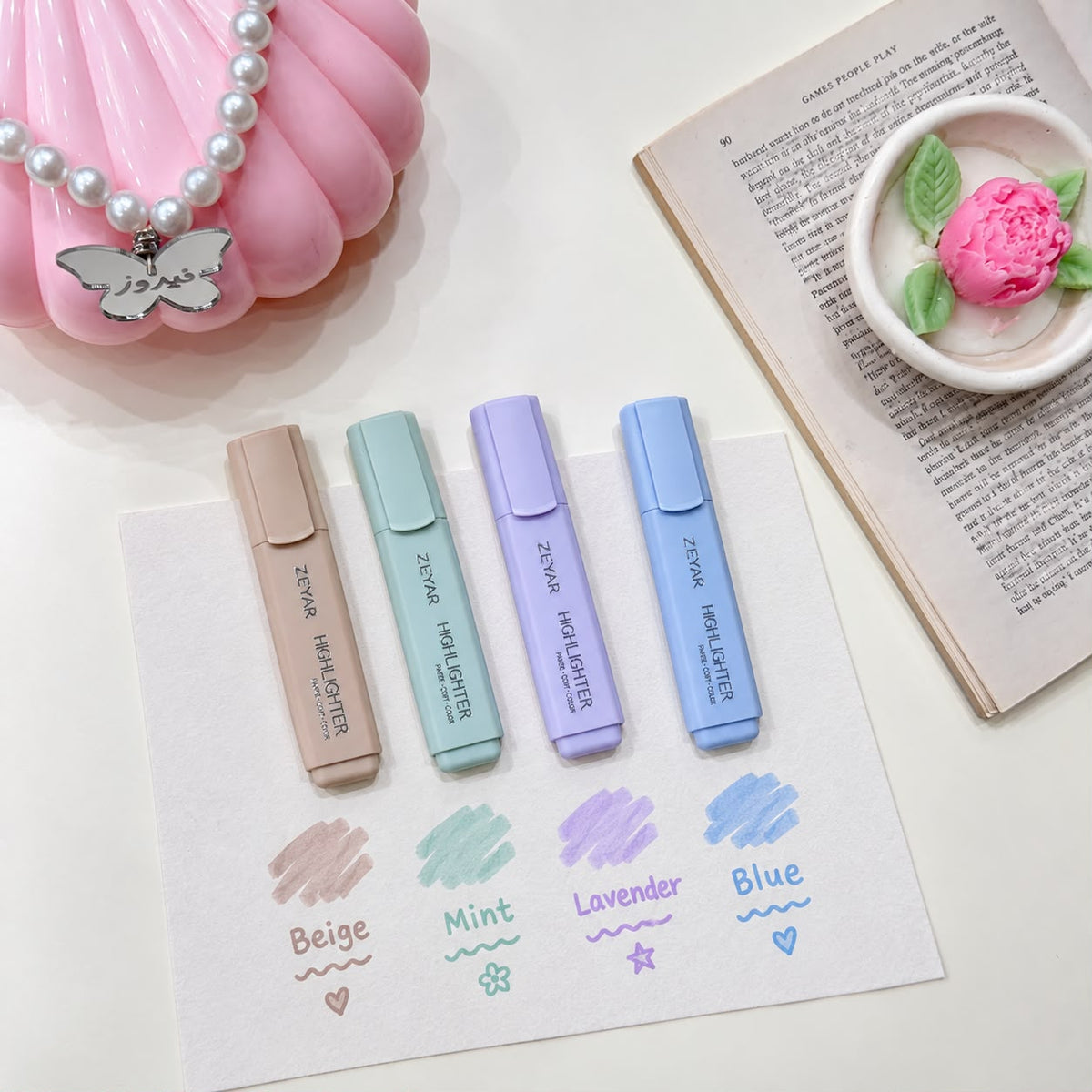 Softie pastels Highlighter Set - 4 PCS