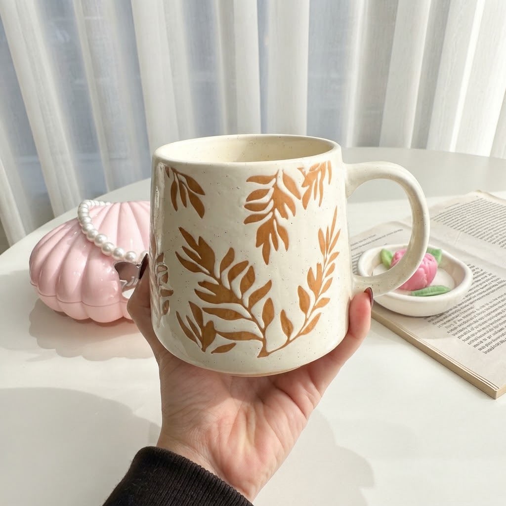 Winter Leaf Mug