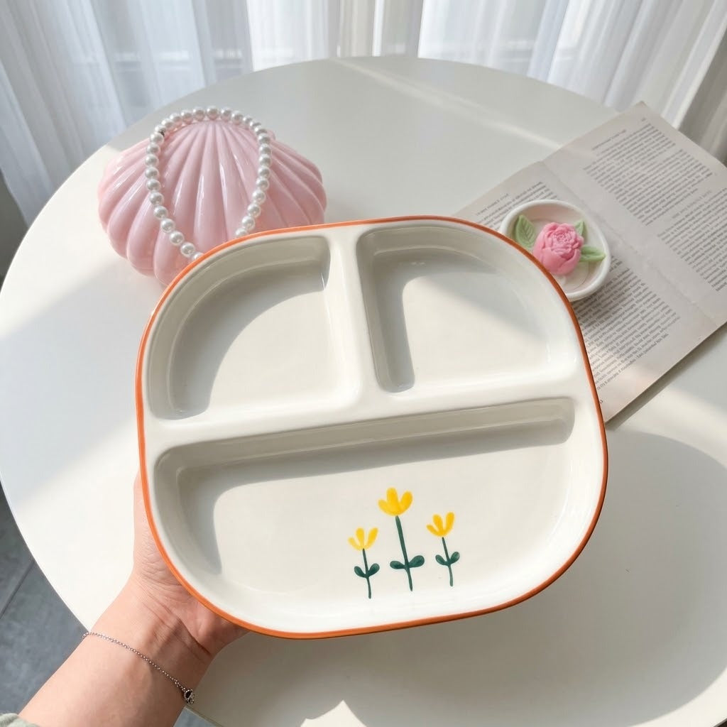 Trio Sunny Bloom Plate
