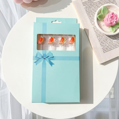Cute Glassy Straws - 4 PCS