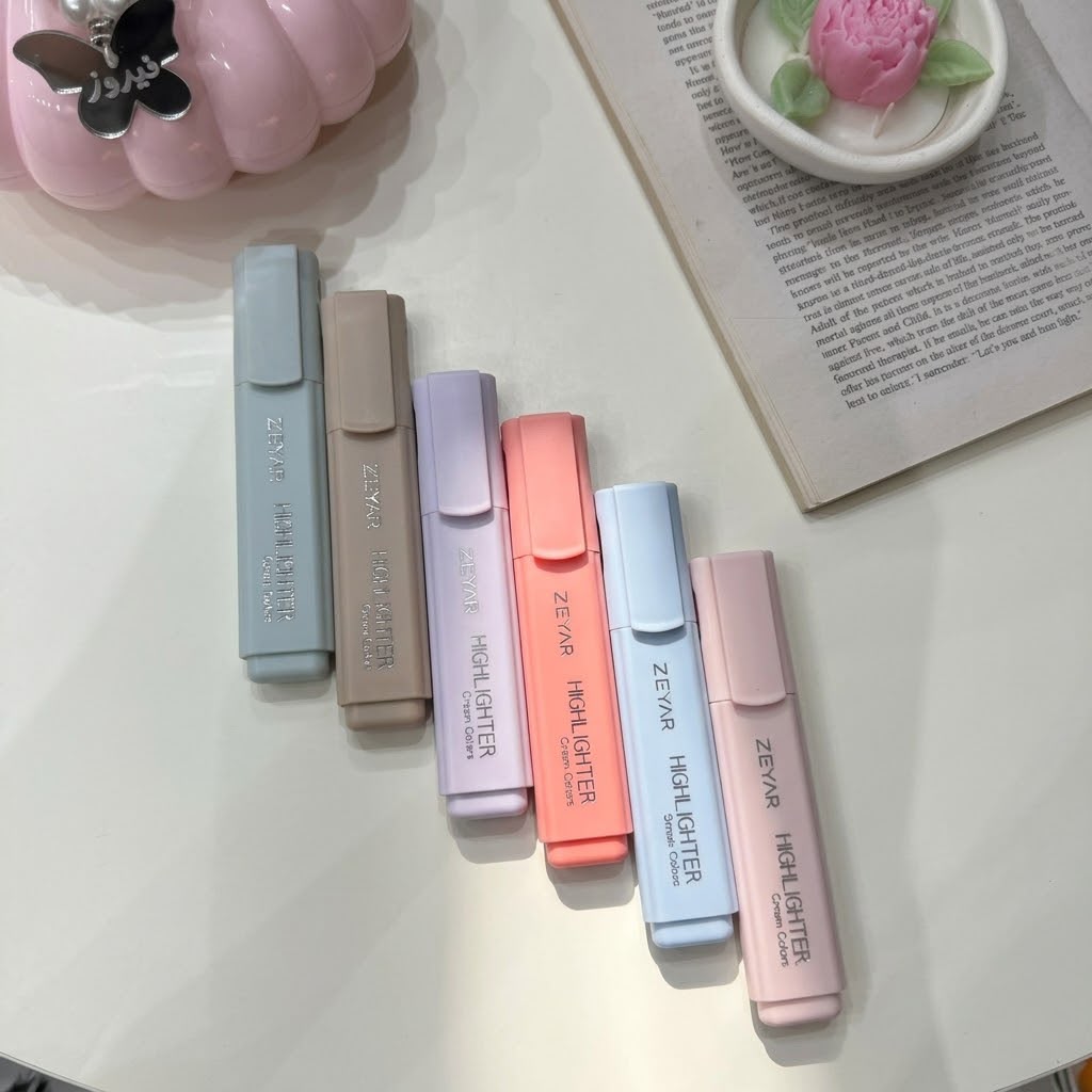 Cream Colors Highlighter Set - 6 PCS