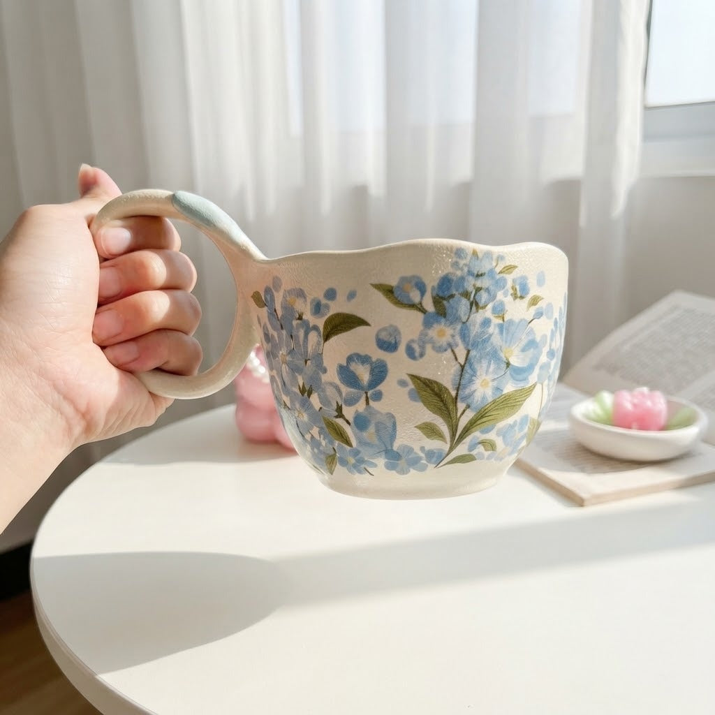 Bow Floral Soup Mug