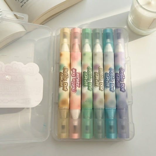 Soft Color Highlighter Set - 6 PCS