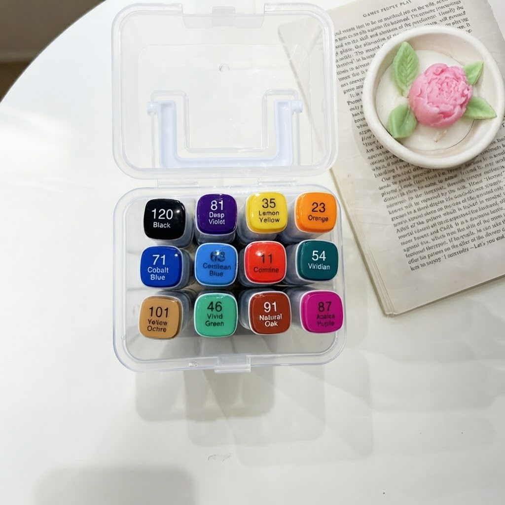 Colorful Mark Pens - 12 Pen