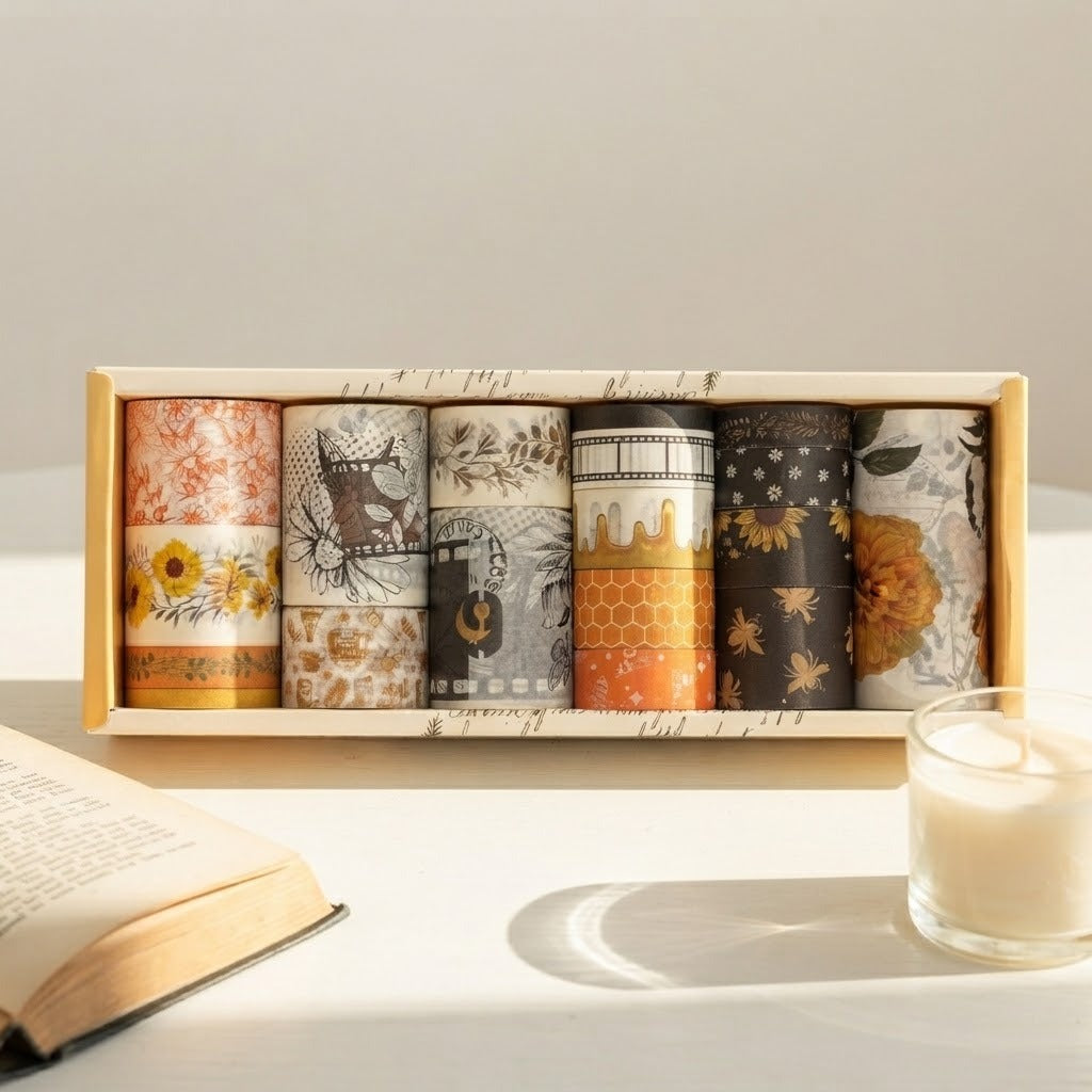 Floral Washi Tape Box