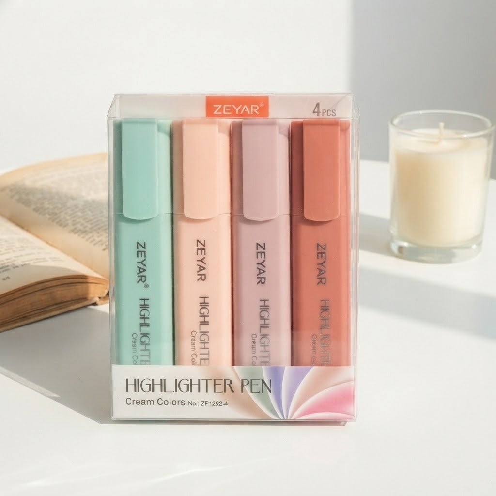 Cream Colors Highlighter Set - 4 PCS