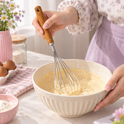 Wood Handle Whisk