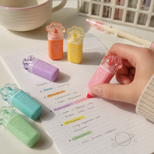 Cat Paw Highlighter Set - 6 PCS