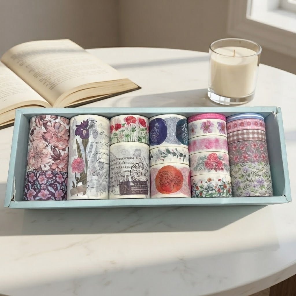 Floral Washi Tape Box