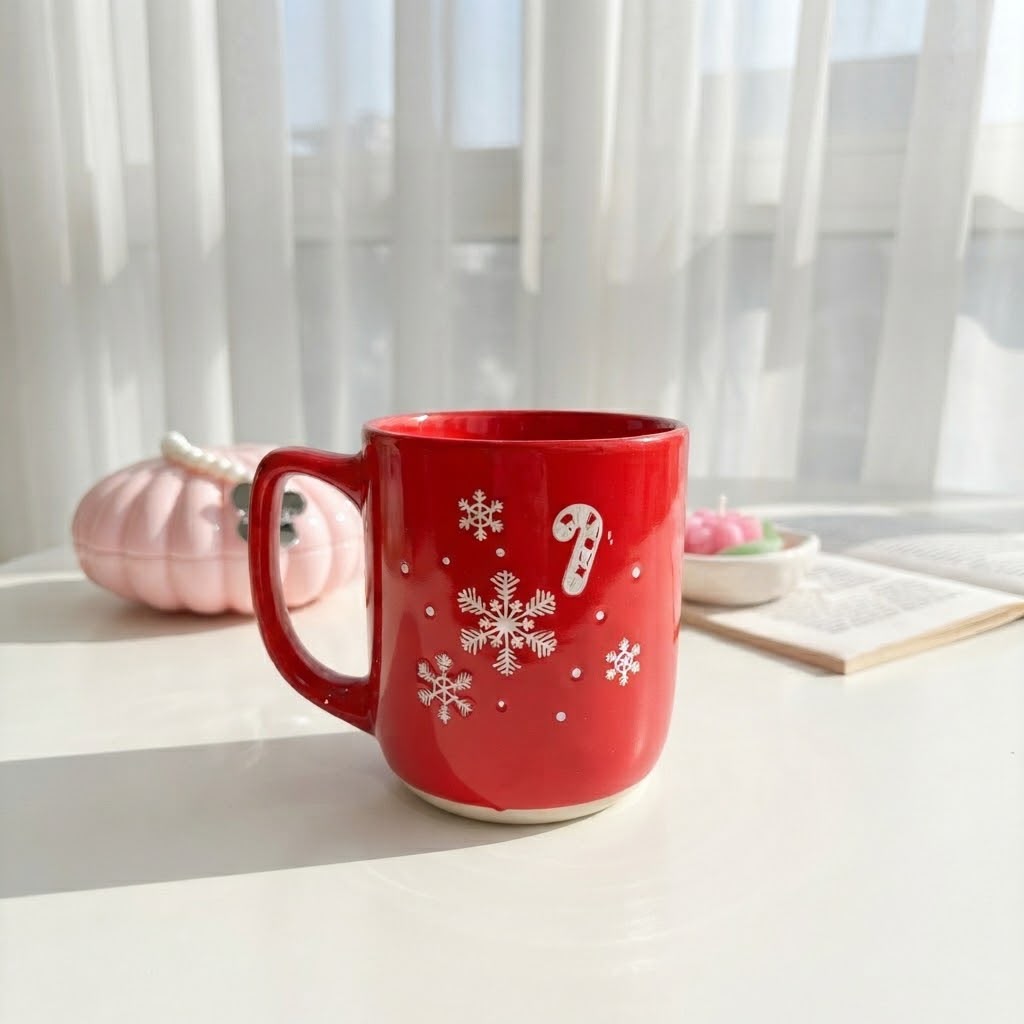 Red Snowflakes Mug