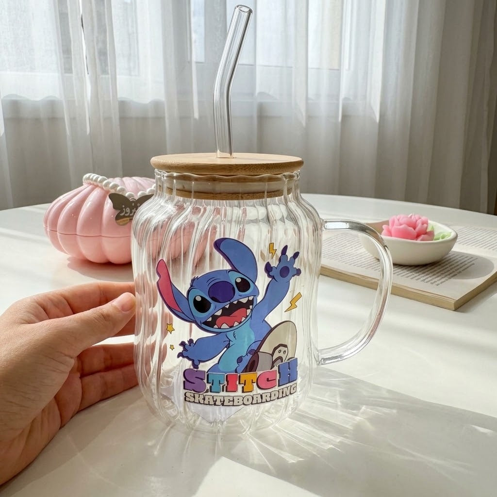 Stitch&Angel Glassy Cup