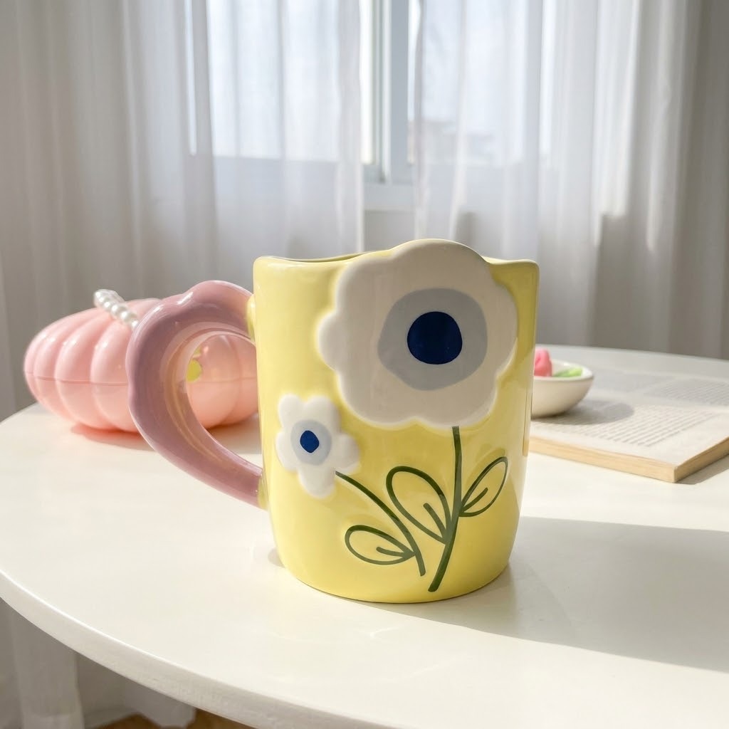 Pop-Out Floral Mug