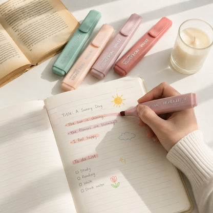 Cream Colors Highlighter Set - 4 PCS