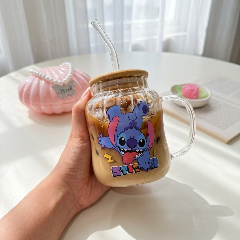 Stitch&Angel Glassy Cup