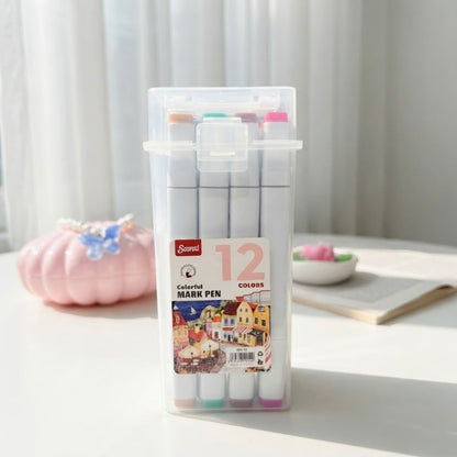 Colorful Mark Pens - 12 Pen
