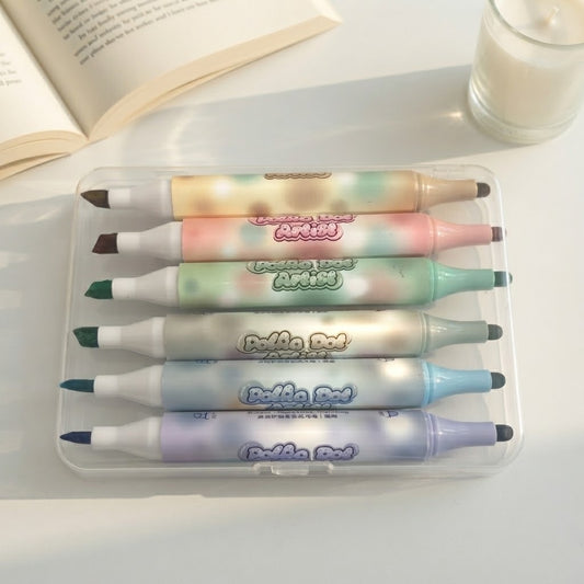 Soft Color Highlighter Set - 6 PCS