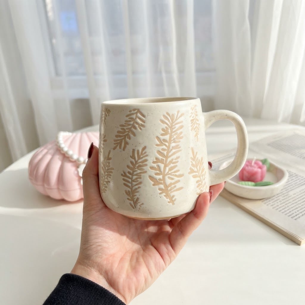 Winter Leaf Mug