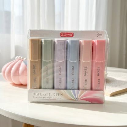 Cream Colors Highlighter Set - 6 PCS