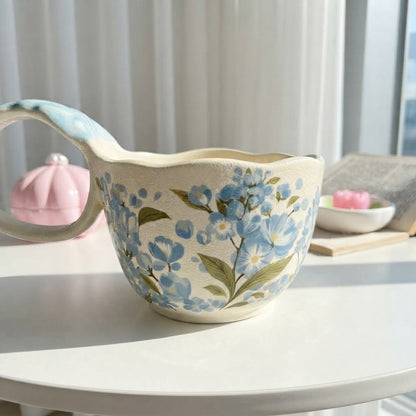 Bow Floral Soup Mug