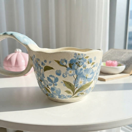 Bow Floral Soup Mug