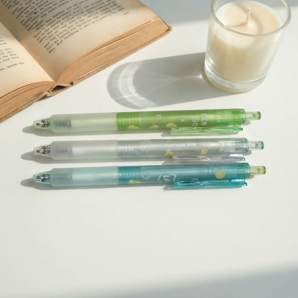 Lemon Soda Pen Set - 3 PCS