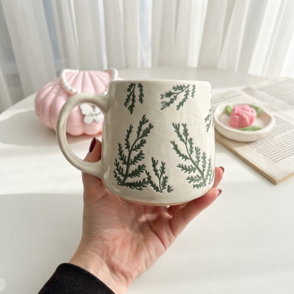 Winter Leaf Mug