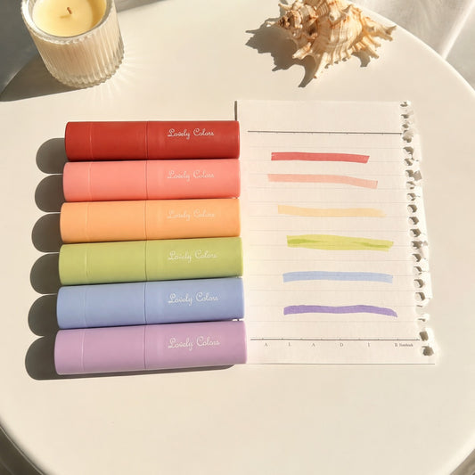 Lovely Colors Highlighter Set - 6 Colors