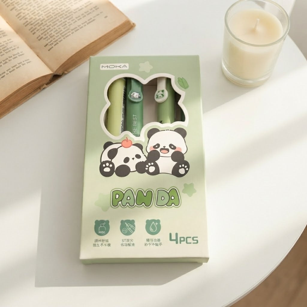 Panda Pen Set - 4 PCS