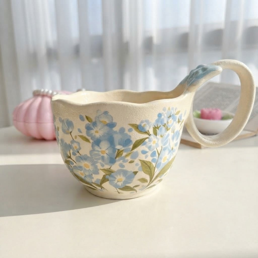 Bow Floral Soup Mug