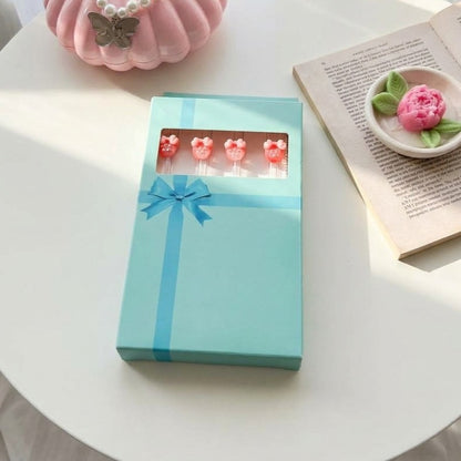 Cute Glassy Straws - 4 PCS