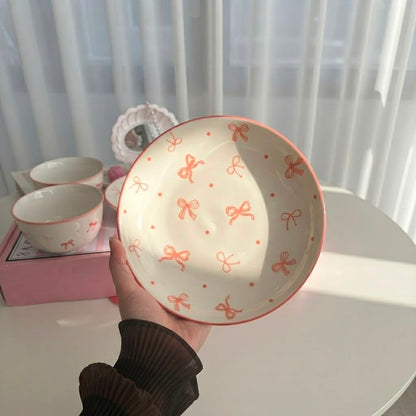 Pink Bow Tableware Set